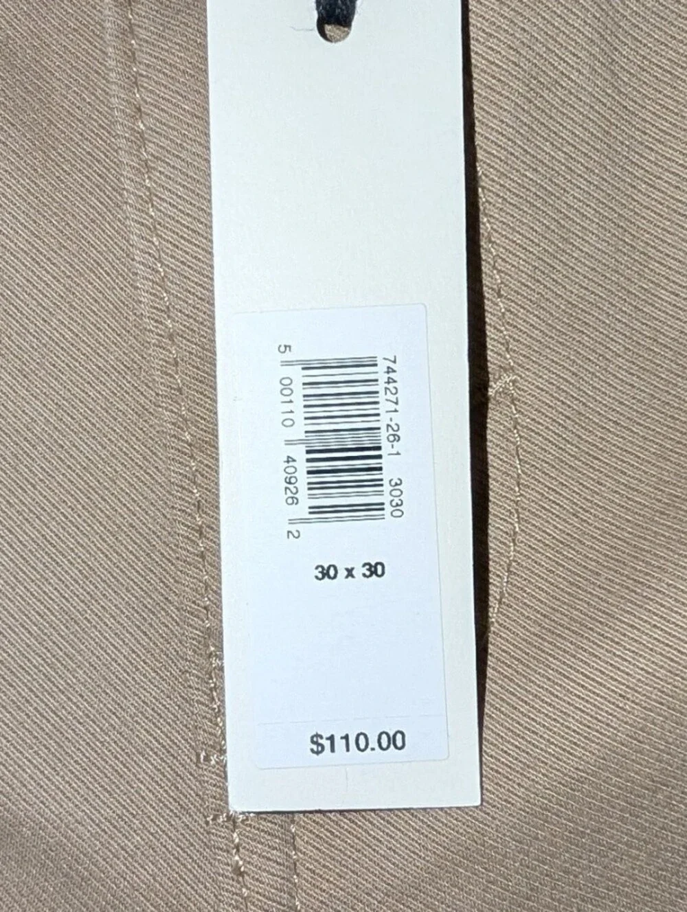 NWT Men's Banana Republic Slim Fit Traveler Tan/khaki Chino Pants 30x30